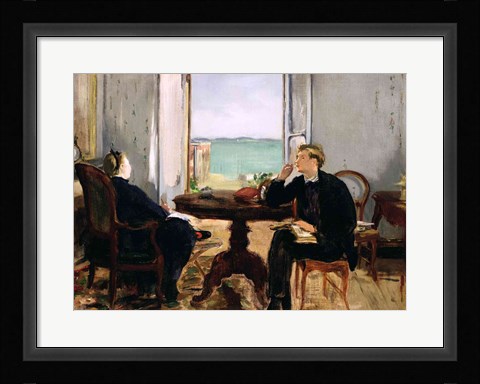 Framed Interior at Arcachon, 1871 Print