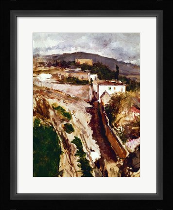 Framed Oloron-Sainte-Marie, 1871 Print