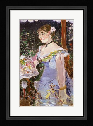 Framed Cafe Concert Singer Print