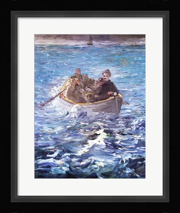 Framed Escape of Henri de Rochefort Print