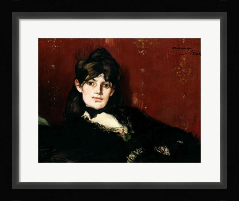 Framed Berthe Morisot - profile Print