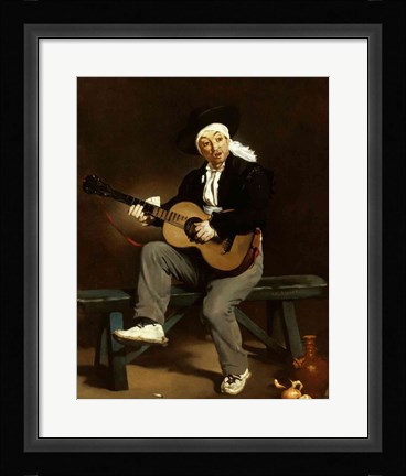 Framed Spanish Singer, 1860 Print