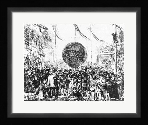 Framed Balloon, 1862 Print
