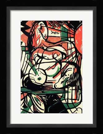 Framed Birth of the Horse, 1913 Print