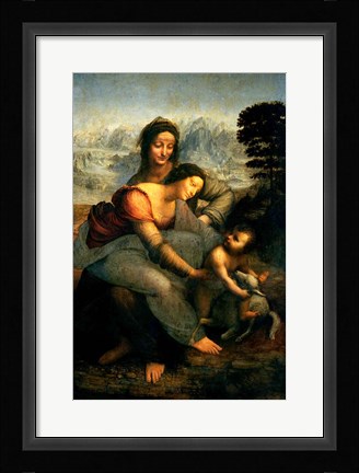 Framed Virgin and Child with St. Anne, c.1510 Print