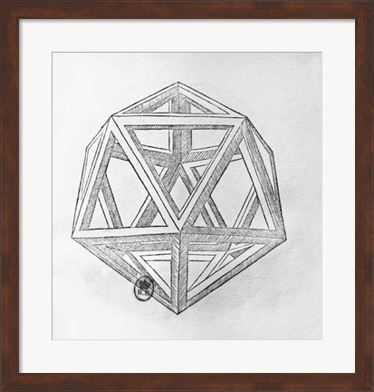 Framed Icosahedron Print