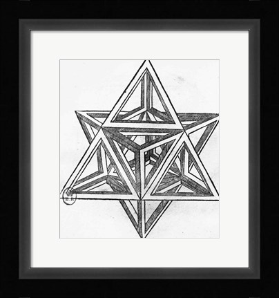 Framed Stella octangula Print