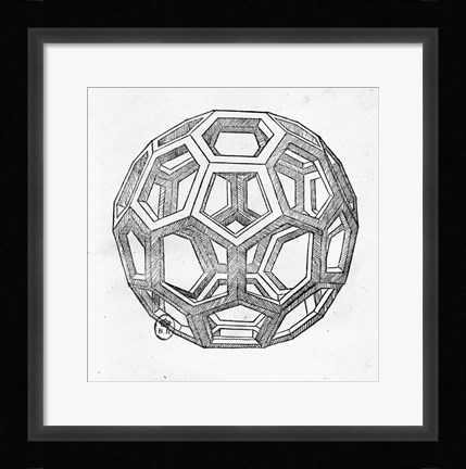 Framed Icosahedron Print