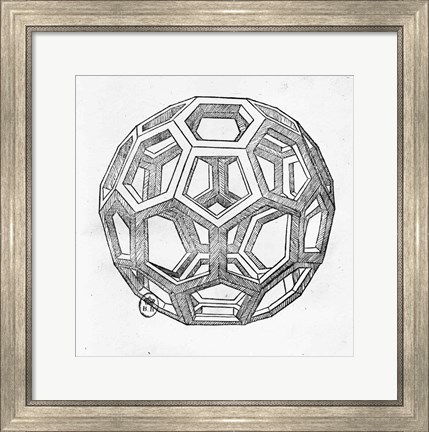 Framed Icosahedron Print