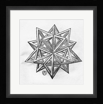 Framed Dodecahedron Print