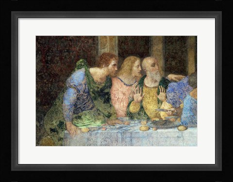 Framed Last Supper, (post restoration) B Print