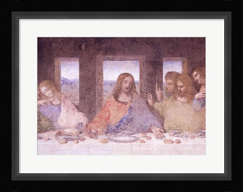 Framed Last Supper, (post restoration) D Print