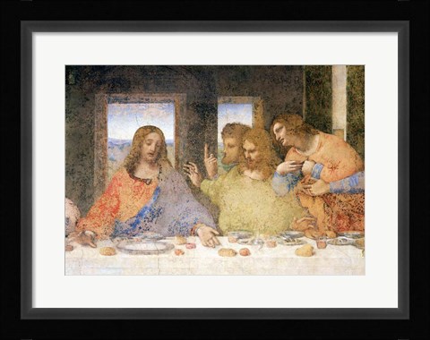 Framed Last Supper, (post restoration) A Print