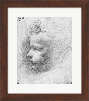 Framed Head of a child Print