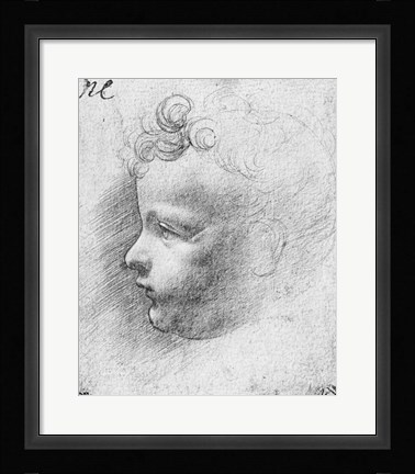 Framed Head of a child Print