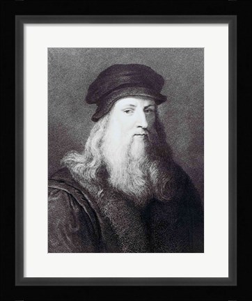 Framed Leonardo da Vinci Print