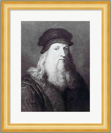 Framed Leonardo da Vinci Print