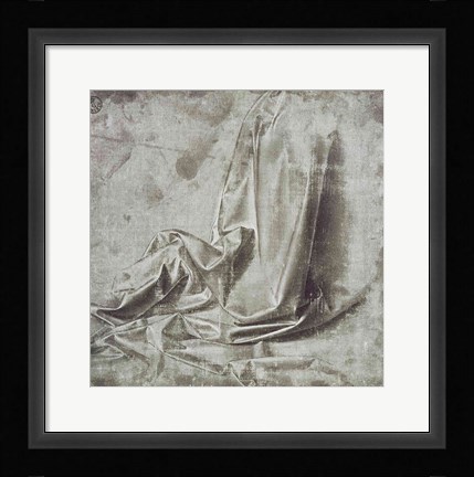 Framed Drapery study for a kneeling figure in Profil Perdu Print