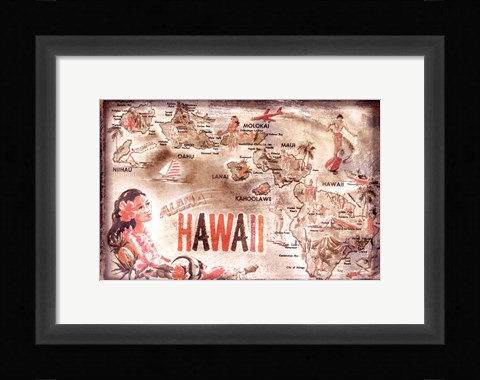 Framed Aloha Hawaii Print
