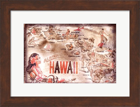 Framed Aloha Hawaii Print