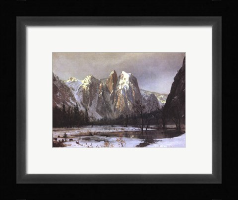 Framed Cathedral Rock Yosemite Print
