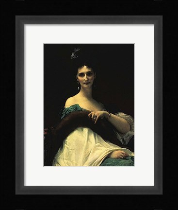 Framed Portrait of Countess de Keller (marquise de Saint Yves d'Alveydre - 1895), 1873 Print