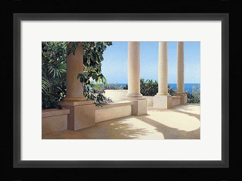 Framed Island Columns Print