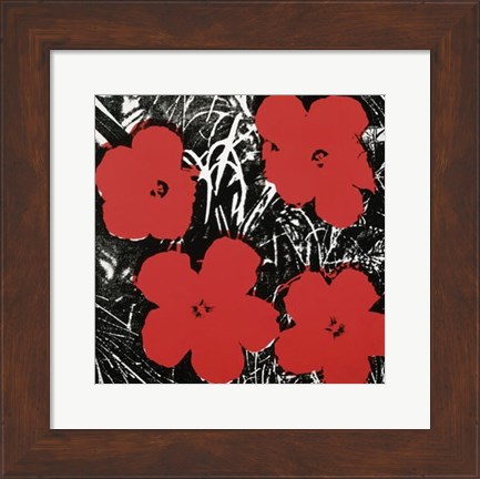 Framed Flowers (Red), 1964 Print