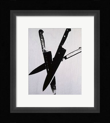 Framed Knives, c.1981-82 (three black) Print