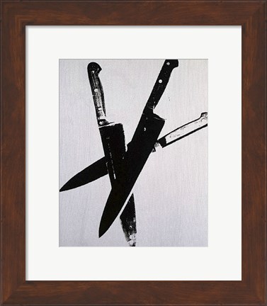 Framed Knives, c.1981-82 (three black) Print