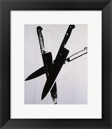 Framed Knives, c.1981-82 (three black) Print