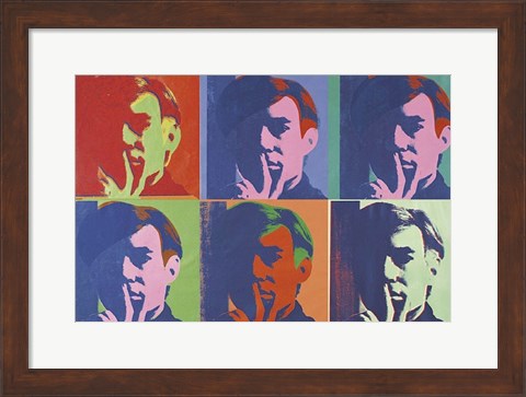 Framed Set of Six Self-Portraits, 1967 Print