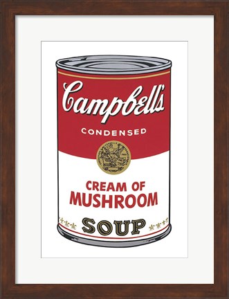 Framed Campbell&#39;s Soup I: Cream of Mushroom, 1968 Print