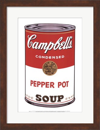 Framed Campbell&#39;s Soup I:  Pepper Pot, 1968 Print