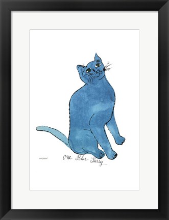 Framed Cat From 25 Cats Named Sam and One Blue Pussy, c. 1954  (One Blue Pussy) Print