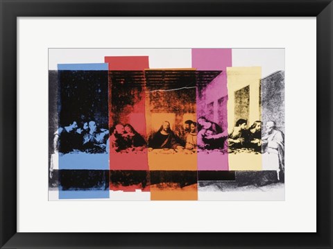 Framed Detail of The Last Supper, 1986 Print