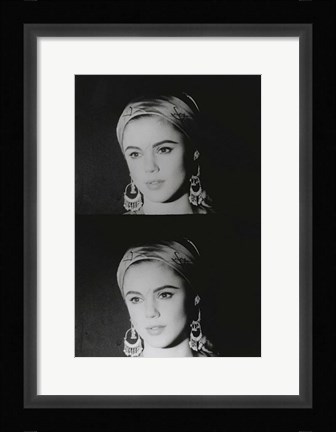 Framed Screen Test: Edie Sedgwick, 1965 Print