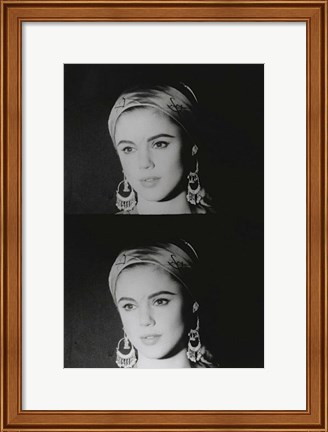 Framed Screen Test: Edie Sedgwick, 1965 Print