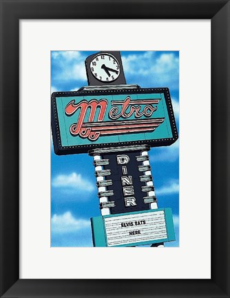 Framed Metro Diner Print