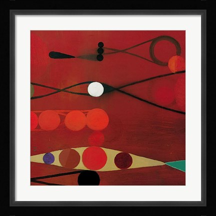 Framed Red Seed #34 Print
