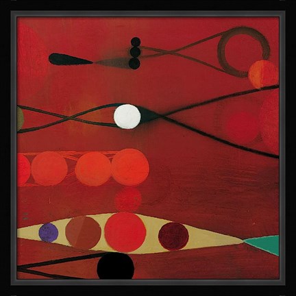 Framed Red Seed #34 Print