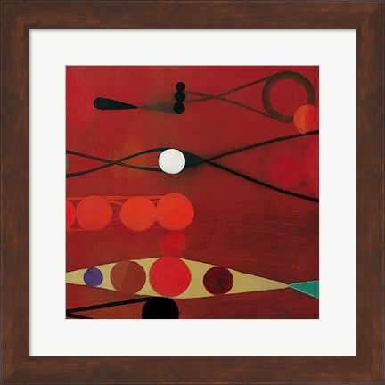 Framed Red Seed #34 Print