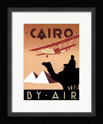 Framed Cairo by Air Print