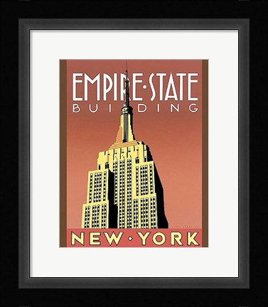 Framed Empire State Building Print