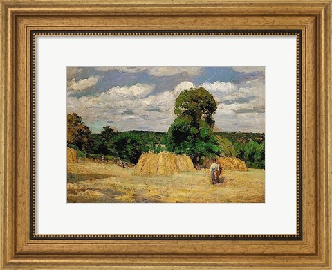 Framed Harvest, 1876 Print