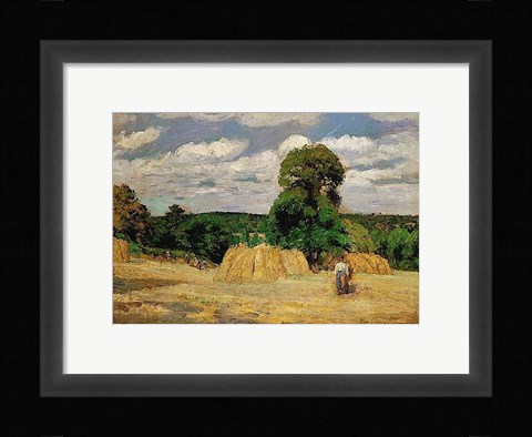 Framed Harvest, 1876 Print
