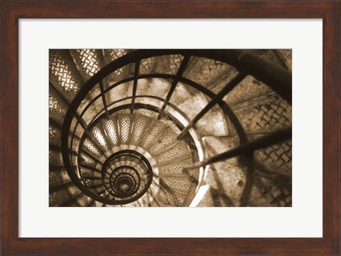 Framed Spiral Staircase in Arc de Triomphe Print