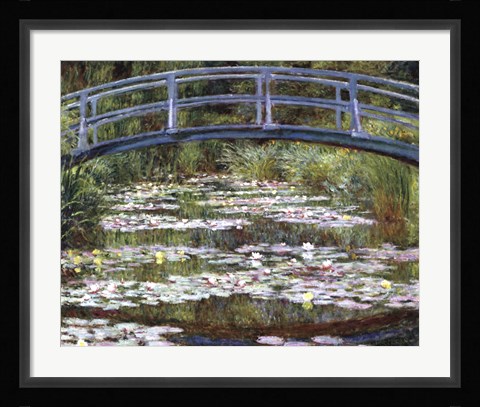 Framed Japanese Footbridge, 1899 Print