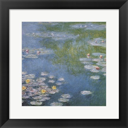Framed Nympheas at Giverny Print