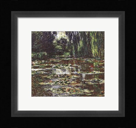 Framed Bridge Over the Water Lily Pond, 1905 Print